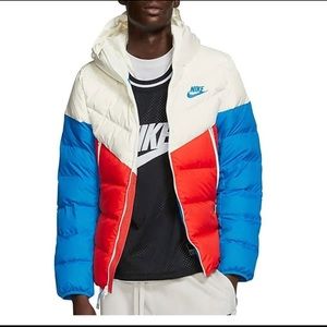 Nike puffer down hooded winter jacket parka rare